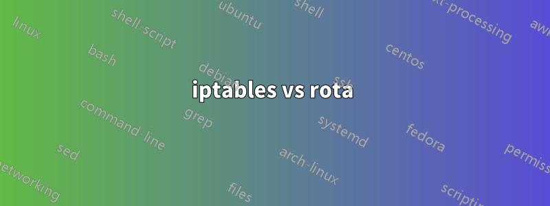 iptables vs rota