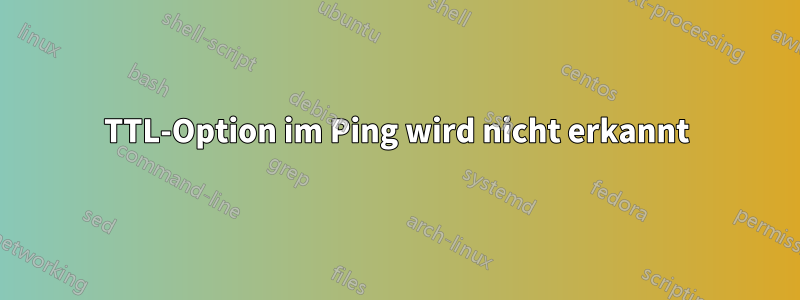 TTL-Option im Ping wird nicht erkannt