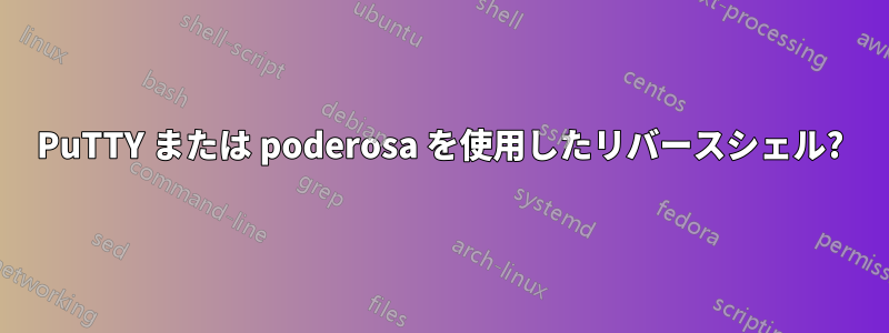 PuTTY または poderosa を使用したリバースシェル?