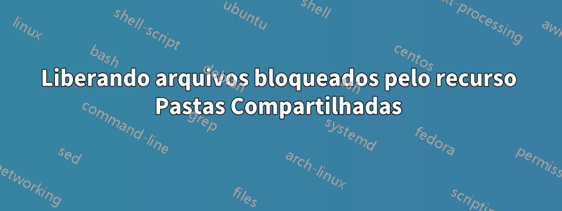 Liberando arquivos bloqueados pelo recurso Pastas Compartilhadas