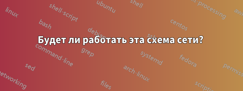 Будет ли работать эта схема сети?