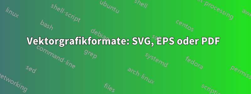 Vektorgrafikformate: SVG, EPS oder PDF 