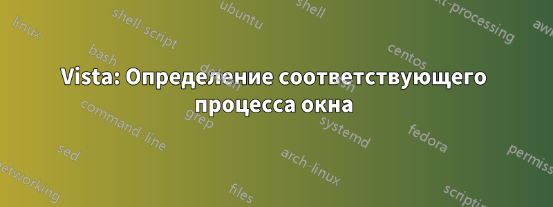 Vista: Определение соответствующего процесса окна