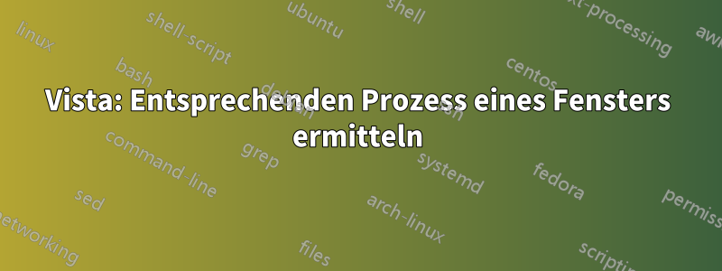Vista: Entsprechenden Prozess eines Fensters ermitteln