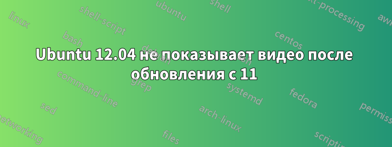Ubuntu 12.04 не показывает видео после обновления с 11