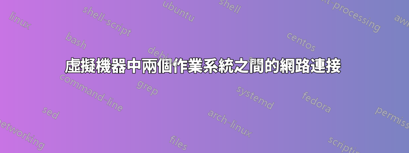 虛擬機器中兩個作業系統之間的網路連接