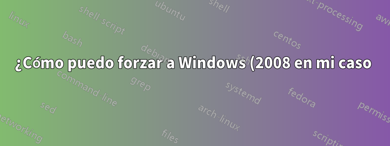 ¿Cómo puedo forzar a Windows (2008 en mi caso) a recargar la carpeta de fuentes?