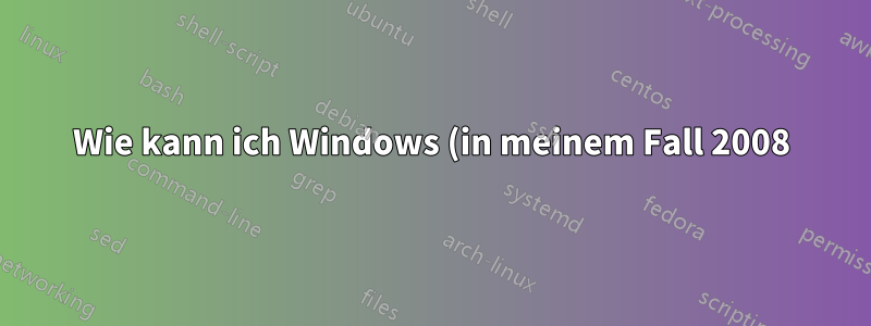 Wie kann ich Windows (in meinem Fall 2008) zwingen, den Schriftartenordner neu zu laden?