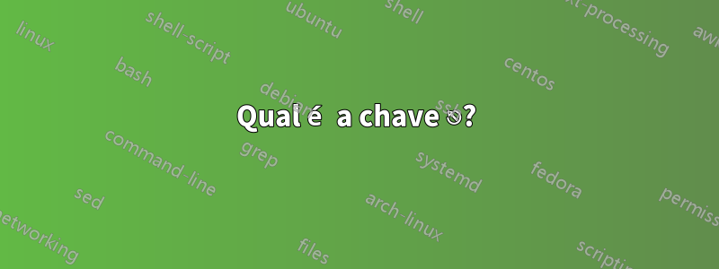 Qual é a chave ⎋?