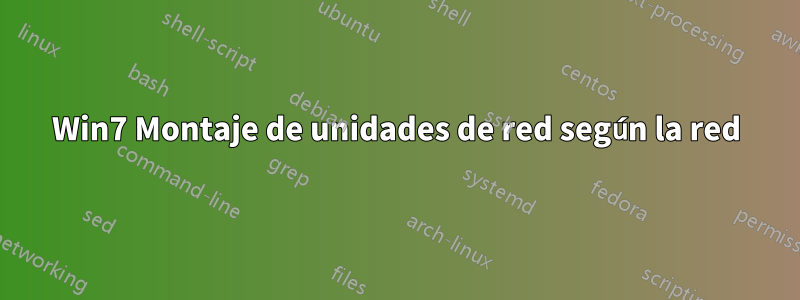 Win7 Montaje de unidades de red según la red