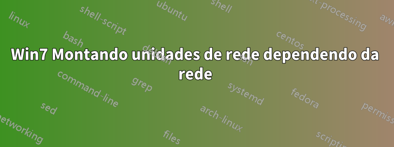 Win7 Montando unidades de rede dependendo da rede