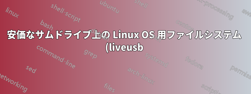 安価なサムドライブ上の Linux OS 用ファイルシステム (liveusb)