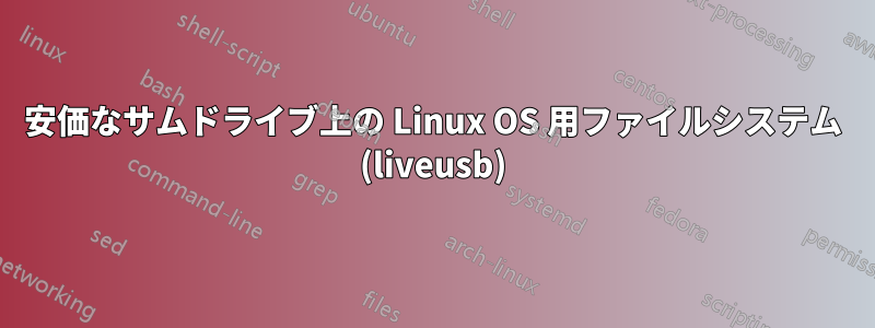 安価なサムドライブ上の Linux OS 用ファイルシステム (liveusb)