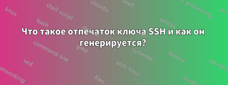 Что такое отпечаток ключа SSH и как он генерируется?