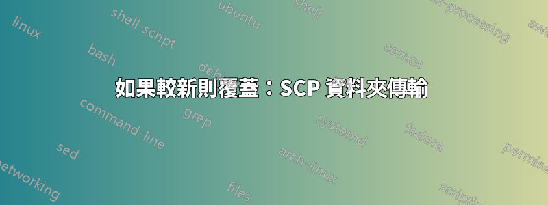 如果較新則覆蓋：SCP 資料夾傳輸