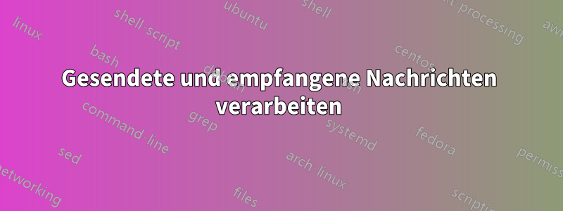 Gesendete und empfangene Nachrichten verarbeiten