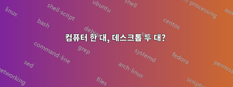 컴퓨터 한 대, 데스크톱 두 대?