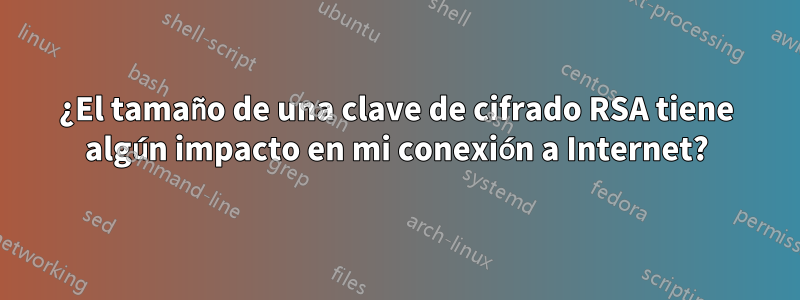 ¿El tamaño de una clave de cifrado RSA tiene algún impacto en mi conexión a Internet?