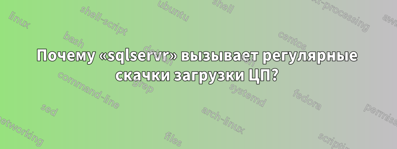 Почему «sqlservr» вызывает регулярные скачки загрузки ЦП?