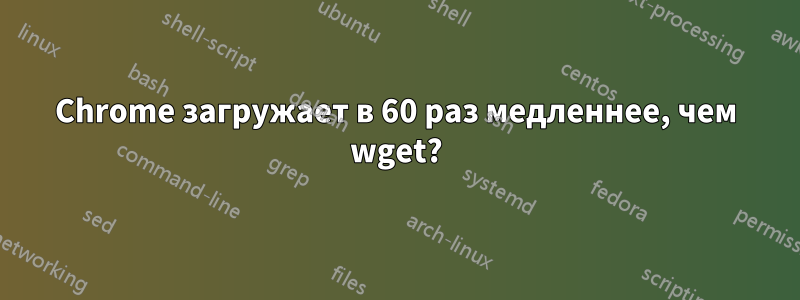 Chrome загружает в 60 раз медленнее, чем wget?