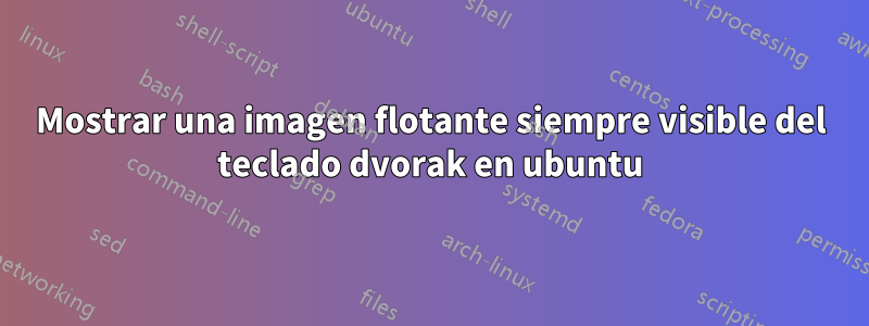 Mostrar una imagen flotante siempre visible del teclado dvorak en ubuntu