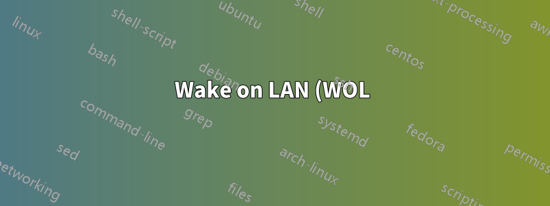 Wake on LAN (WOL) usando nome de domínio em vez de IP
