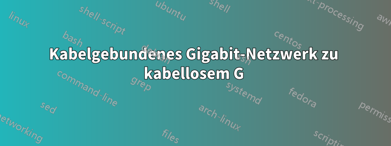 Kabelgebundenes Gigabit-Netzwerk zu kabellosem G