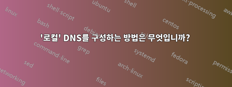 '로컬' DNS를 구성하는 방법은 무엇입니까?