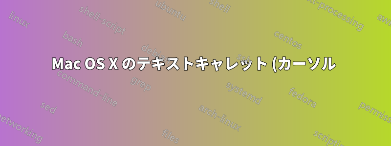 Mac OS X のテキストキャレット (カーソル) の幅と色を変更する