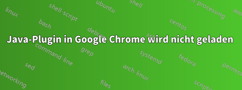 Java-Plugin in Google Chrome wird nicht geladen