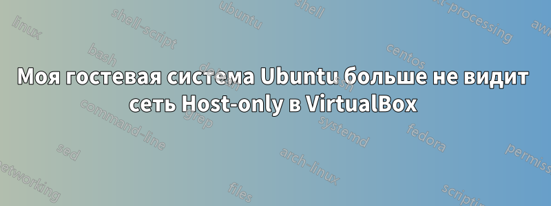 Моя гостевая система Ubuntu больше не видит сеть Host-only в VirtualBox