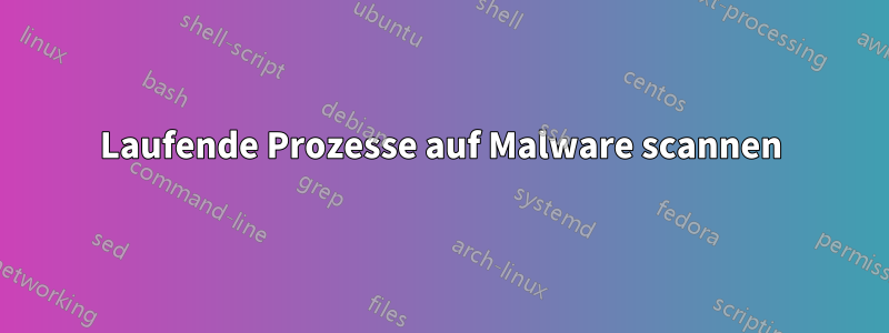 Laufende Prozesse auf Malware scannen