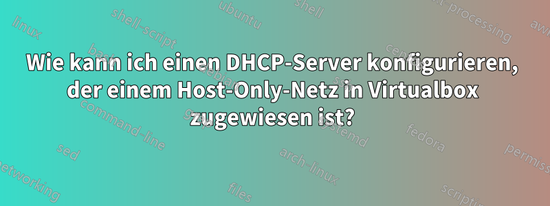 Wie kann ich einen DHCP-Server konfigurieren, der einem Host-Only-Netz in Virtualbox zugewiesen ist?