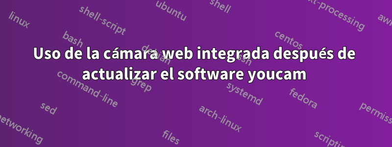 Uso de la cámara web integrada después de actualizar el software youcam