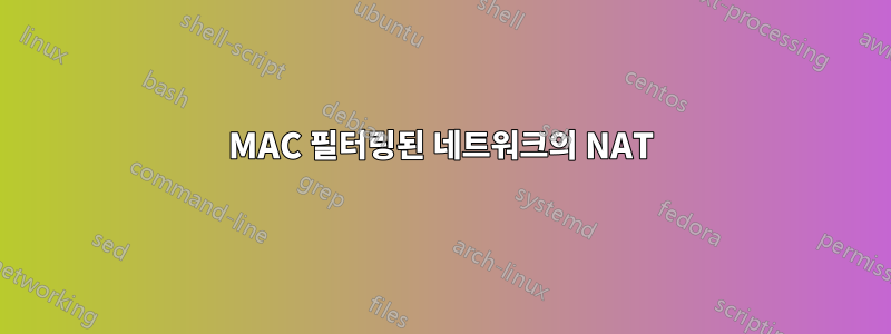 MAC 필터링된 네트워크의 NAT