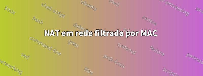 NAT em rede filtrada por MAC