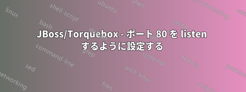 JBoss/Torquebox - ポート 80 を listen するように設定する