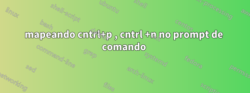 mapeando cntrl+p , cntrl +n no prompt de comando