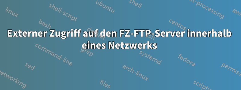 Externer Zugriff auf den FZ-FTP-Server innerhalb eines Netzwerks