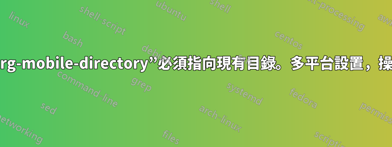 變數“org-mobile-directory”必須指向現有目錄。多平台設置，操作方法