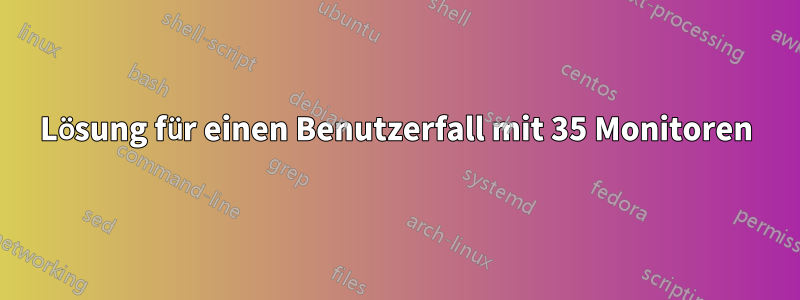 Lösung für einen Benutzerfall mit 35 Monitoren