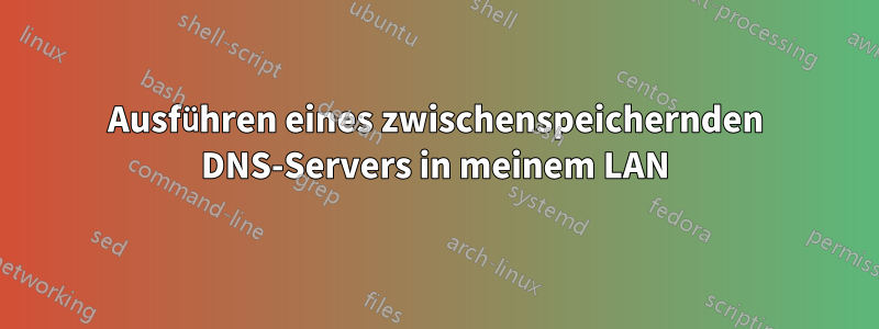 Ausführen eines zwischenspeichernden DNS-Servers in meinem LAN