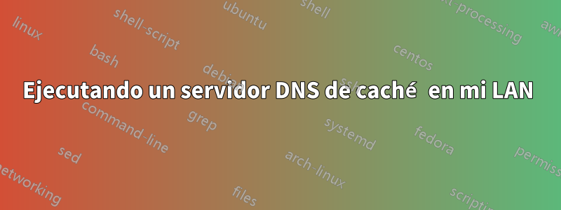 Ejecutando un servidor DNS de caché en mi LAN