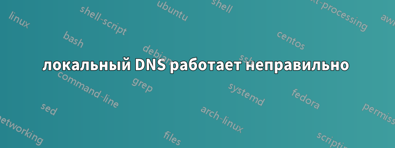 локальный DNS работает неправильно