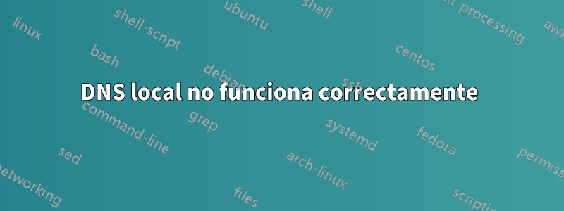 DNS local no funciona correctamente