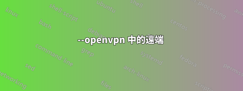 --openvpn 中的遠端