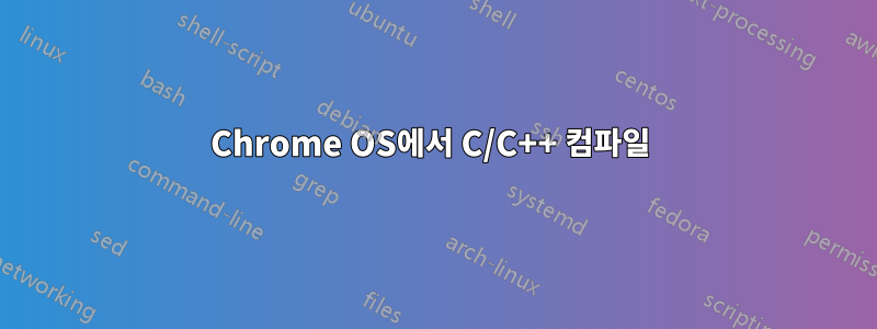 Chrome OS에서 C/C++ 컴파일 