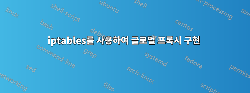 iptables를 사용하여 글로벌 프록시 구현