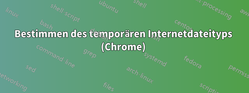 Bestimmen des temporären Internetdateityps (Chrome)