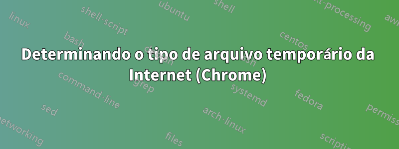 Determinando o tipo de arquivo temporário da Internet (Chrome)